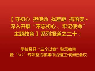乐鱼页面在线登录“三个以案”警示教育暨“8+2”专项整治和集中治理工作推进会议