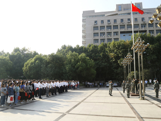 【庆祝中华人民共和国成立70周年】系列报道之三：乐鱼网页版登录入口庆祝中华人民共和国成立70周年升国旗仪式