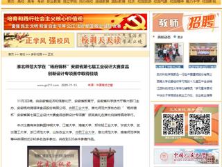 【中国高校之窗】：乐鱼网页版登录入口在“杨府锦杯”安徽省第七届工业设计大赛食品创新设计专项赛中取得佳绩