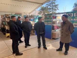 淮北市邮政管理局来校调研校园快递工作
